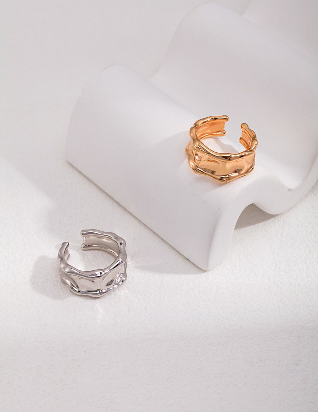 Minimalist Chunky Bands - Sleek, contemporary rings in various sizes and finishes.