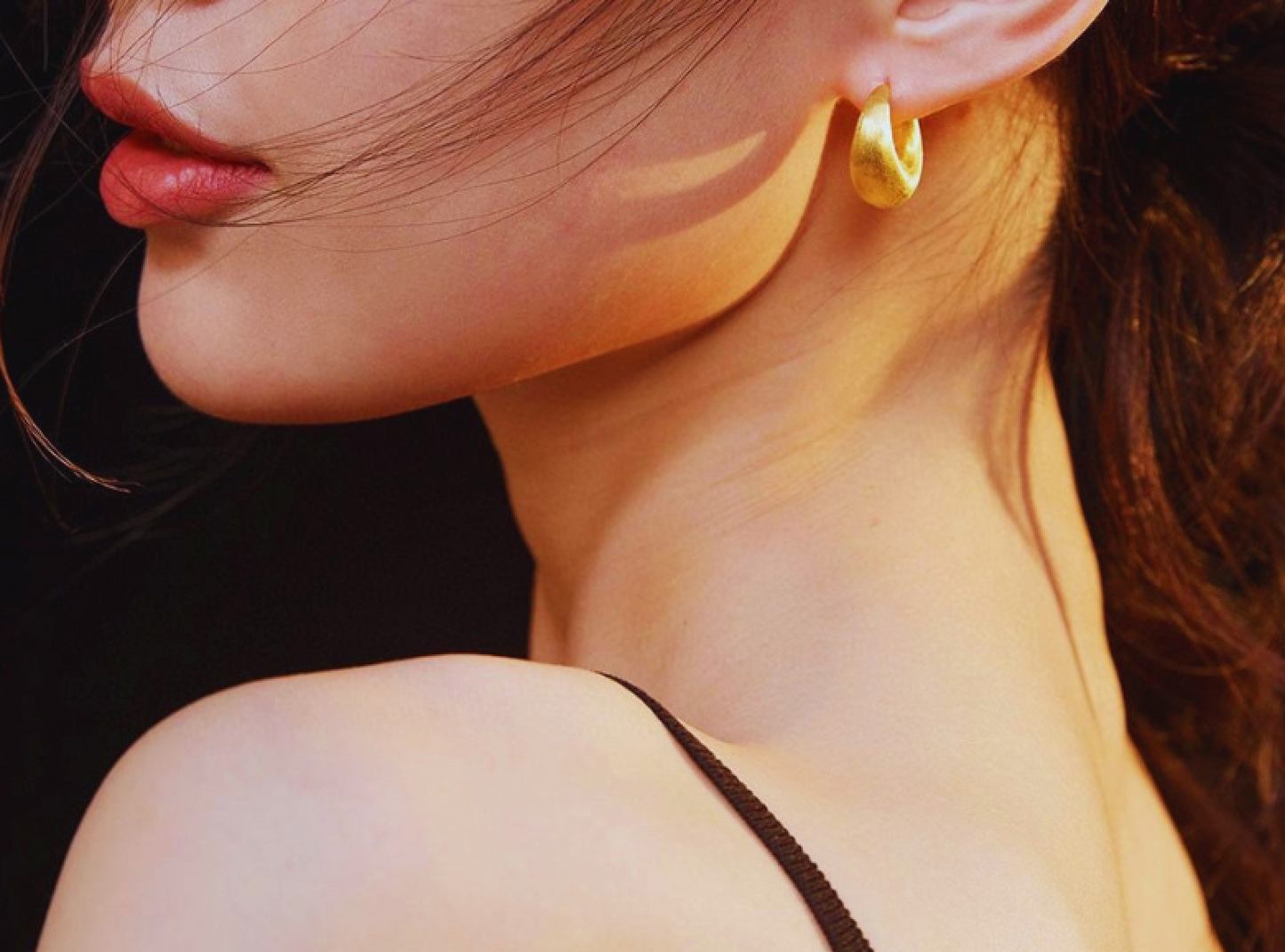 Golden Hoop Earrings - Timeless and elegant fashion accessories for women. Lightweight with secure latch back closure. Perfect for any occasion.